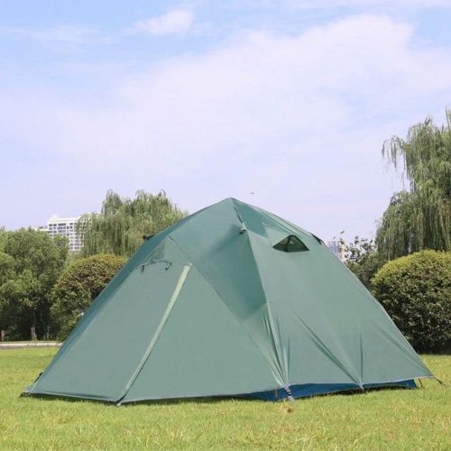 제네릭 Generic 2-4 Person Tents 2 Colors Double Layer Portable Lightweight Waterproof Travel Accessories(240x240x145cm,Orange)