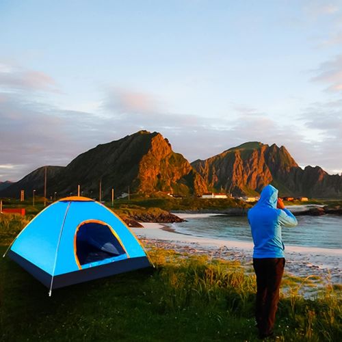 제네릭 Generic Instant Automatic pop up Camping Tent for 1-2 Persons Portable Waterproof UVA Protection Perfect for Beach Outdoor. High Strength Material for a Support Frame, Elastic and Quick Op