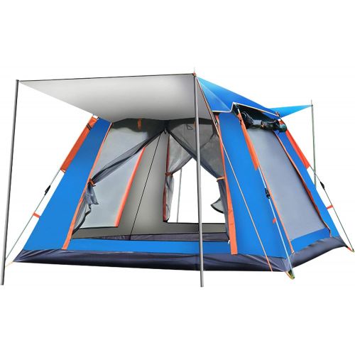 제네릭 Generic MOSEIKO 2 people lightweight automatic tent with bag, waterproof, ventilation, suitable for family camping, suitable for 2 seasons, the good choice for outdoor camping (hiking, bac