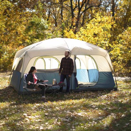 제네릭 Generic 10-Person Camping Tents, Tents for Camping with Rainfly and Carry Bag Included, Large Tent for Backpacking Camping Hiking