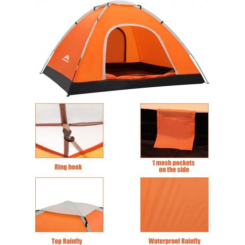 제네릭 Generic 2-3 Person Dome Tent- Rain Fly & Carry Bag- Easy Set Up for Camping, Backpacking, Hiking & Outdoor