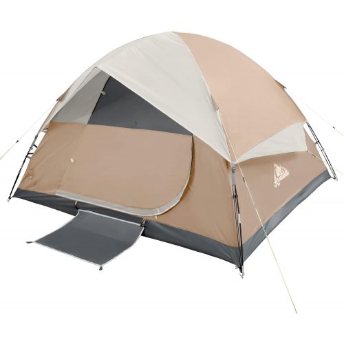 제네릭 Generic ArcadiVille Camping Tent 4/6 People, Waterproof and Windproof Family Tents for Camping, Outdoor & Travel, Easy Setup Removable Rainfly, Ventilated Windows, Portable with Carry Bag