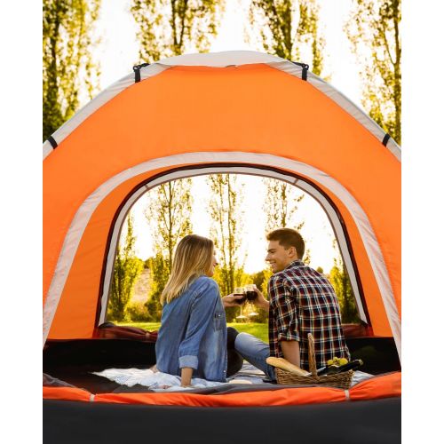 제네릭 Generic 2-3 Person Tent Dome Tents for Camping with Carry Bag for Camping, Hiking, Backpacking, and Traveling