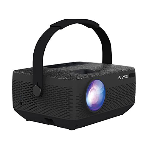 제네릭 Generic HD Portable LCD Home Theater Projector (supports up to 1080p) with Rechargeable Battery Core Innovations CJR720BLHD