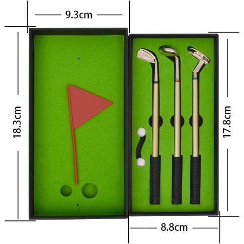 제네릭 Generic Mini Golf Club Pen Set Gifts for Man Dad Funny Office Souvenir Birthday Gifts for Boss Coworker Unique Novelty Golf Game Desktop Toys Cute Mini Putting Green Golf Course