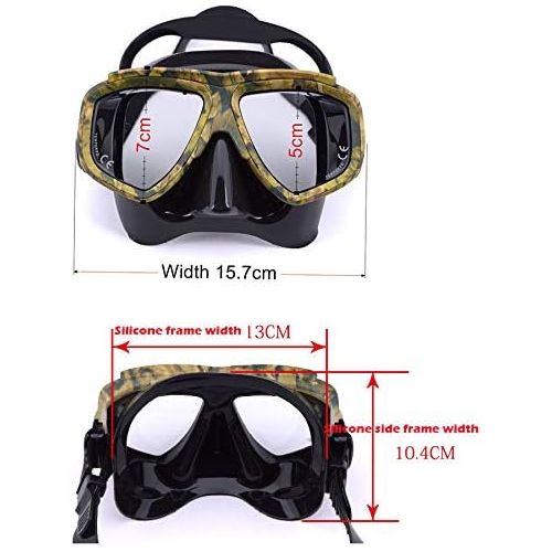 제네릭 Generic Professional Myopia Scuba Diving Mask Anti Fog for Spearfishing Gear Swimming Masks Googles nearsighted Lenses Short-sighted