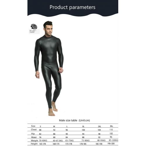 제네릭 Generic Mens 3mm CR Triathlon Wetsuit Ultra Elastic Leather Smooth Skin Wetsuits Full Wetsuit Open Water CR Neoprene Cold Water