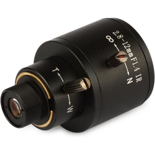 제네릭 [아마존베스트]Generic 2.8-12mm 1/3 F1.4 CCTV Video Vari-Focal Zoom Lens for CCTV Security Camera