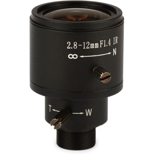 제네릭 [아마존베스트]Generic 2.8-12mm 1/3 F1.4 CCTV Video Vari-Focal Zoom Lens for CCTV Security Camera