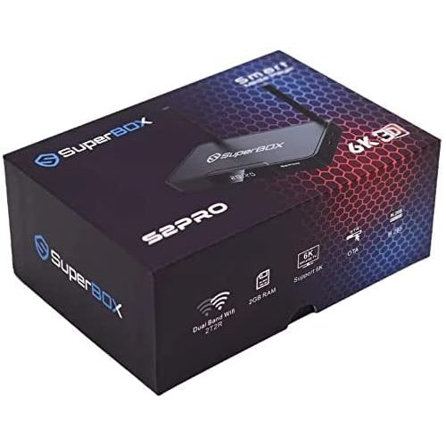 제네릭 Generic 2022 SUPERBOX S2 PRO - Backlit Mini Keyboard & Extra 8K HDMI 20 in Cable (2GB RAM)