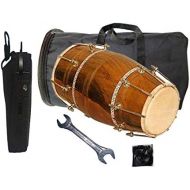[아마존베스트]Generic Giant Basket 1072 - Wooden Music Dholak Instrument, Drum Nuts and Bolts with Kit Carry Bag