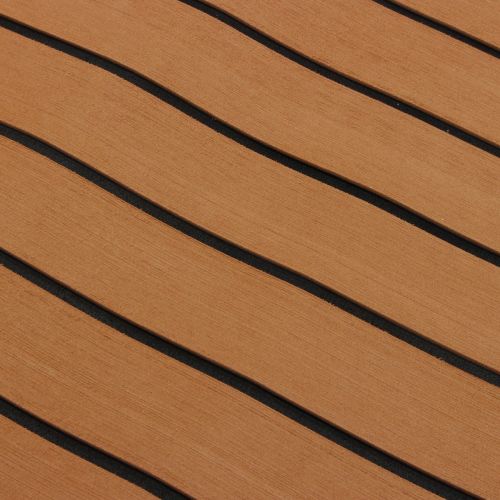 제네릭 Generic 1Pcs 35.4 x 106.30 Marine Boat Sheet Teak Decking Boat Flooring Mats Yacht Flooring EVA Foam Floor Sheet Self-Adhesive Mat, 5mm/6mm Thickness