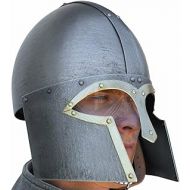 Generic GlobalMart 18 gauge Steel Medieval Norman helmet with patina finish Halloween costume