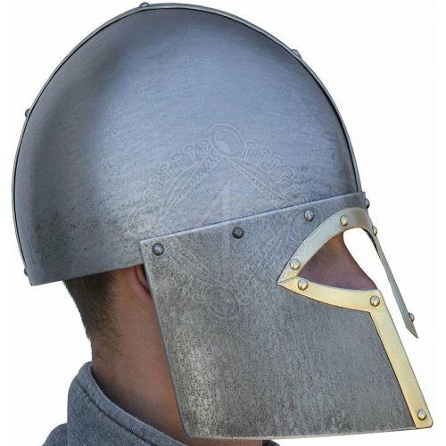 제네릭 할로윈 용품Generic GlobalMart 18 gauge Steel Medieval Norman helmet with patina finish Halloween costume