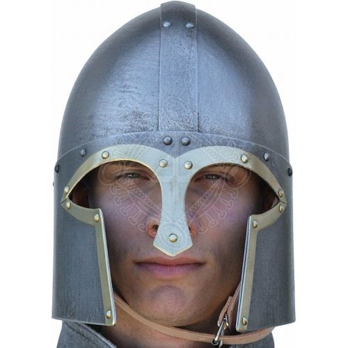 제네릭 할로윈 용품Generic GlobalMart 18 gauge Steel Medieval Norman helmet with patina finish Halloween costume