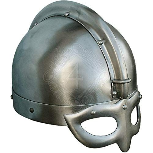 제네릭 할로윈 용품Generic 18 gauge Steel Warrior Medieval Early Traditional Gjermundbu Viking helmet Halloween Costume