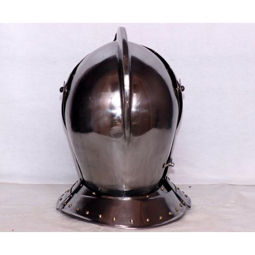 제네릭 할로윈 용품Generic 18GA Wearable Medieval Warrior SCA LARP Battle Close Helmet With Visor Halloween Costume