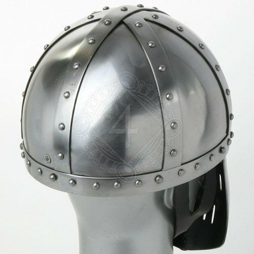 제네릭 할로윈 용품Generic GlobalMart 18 gauge Steel Medieval Late medieval helmet Spangenhelm Helmet with face plate Halloween costume