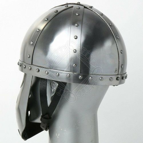 제네릭 할로윈 용품Generic GlobalMart 18 gauge Steel Medieval Late medieval helmet Spangenhelm Helmet with face plate Halloween costume