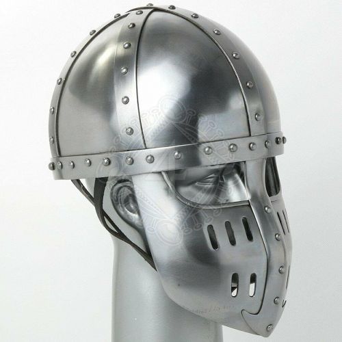 제네릭 할로윈 용품Generic GlobalMart 18 gauge Steel Medieval Late medieval helmet Spangenhelm Helmet with face plate Halloween costume