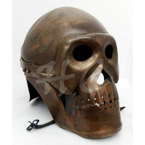 제네릭 할로윈 용품Generic GlobalMart ANTIQUE MEDIEVAL Medieval Skeleton Armour Helmet Viking Mask Spectacle Helmet Halloween costume
