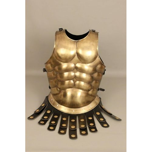 제네릭 할로윈 용품Generic GlobalMart 18 Guage Steel Medieval Knight Historical Roman Muscle Jacket Cuirass Breastplate Halloween costume