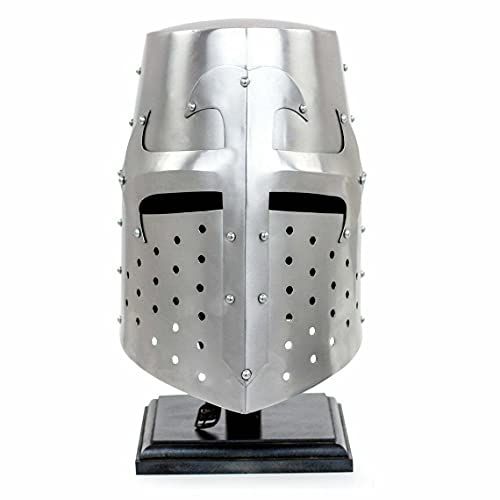 제네릭 할로윈 용품Generic GlobalMart Medieval Era Crusader Crucifix Design Great Helm Knight Steel Helmet Halloween costume