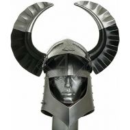 할로윈 용품Generic GlobalMart 18 gauge Steel Medieval Knight Tournament Great helmet Franconian knights Halloween costume