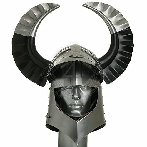 제네릭 할로윈 용품Generic GlobalMart 18 gauge Steel Medieval Knight Tournament Great helmet Franconian knights Halloween costume