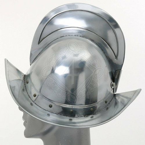 제네릭 할로윈 용품Generic 18 gauge Steel Medieval Knight Spanish Morion helmet plain Halloween Costume