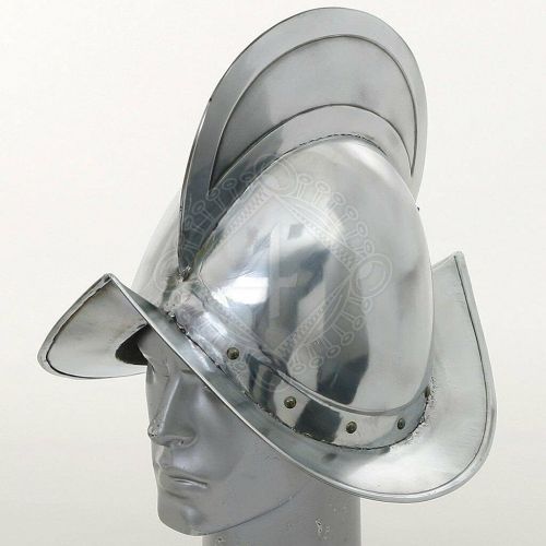 제네릭 할로윈 용품Generic 18 gauge Steel Medieval Knight Spanish Morion helmet plain Halloween Costume