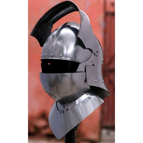 제네릭 할로윈 용품Generic Medieval Crusader Helmet Bettlefield/Halloween Templar Costume Cosplay A54 16ga By MEDIEVAL ARMOR.