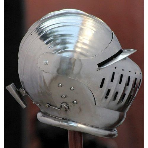 제네릭 할로윈 용품Generic Medieval Crusader Helmet Knight Helmet Steel Brass Armour Cross Greek Costume The Unique Jerusalem Knight Helmet! Halloween Costume Cosplay A41 1MM By MEDIEVAL ARMOR.