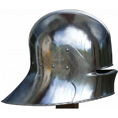 제네릭 할로윈 용품Generic GlobalMart 18GA Medieval German Sallet Helmet European Collectible Armour Halloween Costume