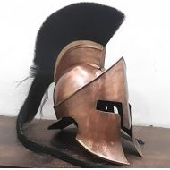 Generic GlobalMart Spartan King Leonidas 300 Helmet Warrior Costume Medieval Helmet Liner SCA Gift Halloween costume