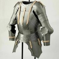 Generic GlobalMart Antique Medieval 18 gauge Steel Half-suit of armour, Mid-15th century Body Armor Halloween costume