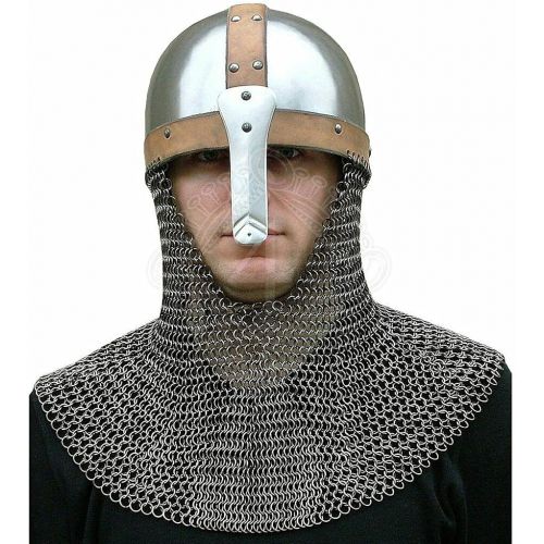 제네릭 할로윈 용품Generic GlobalMart 18 gauge Steel Warrior Medieval Early Viking Spangenhelm helmet w aventail Halloween costume