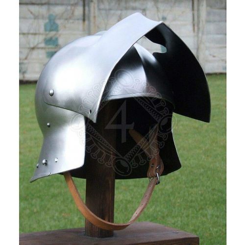 제네릭 할로윈 용품Generic 18 gauge Steel Medieval Knight Visor Sallet Helmet about 1460 Halloween Costume