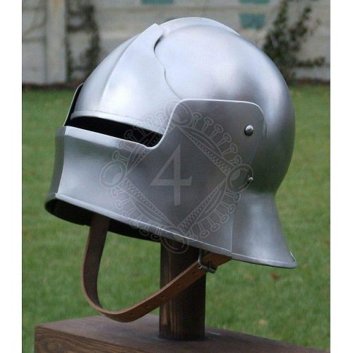 제네릭 할로윈 용품Generic 18 gauge Steel Medieval Knight Visor Sallet Helmet about 1460 Halloween Costume