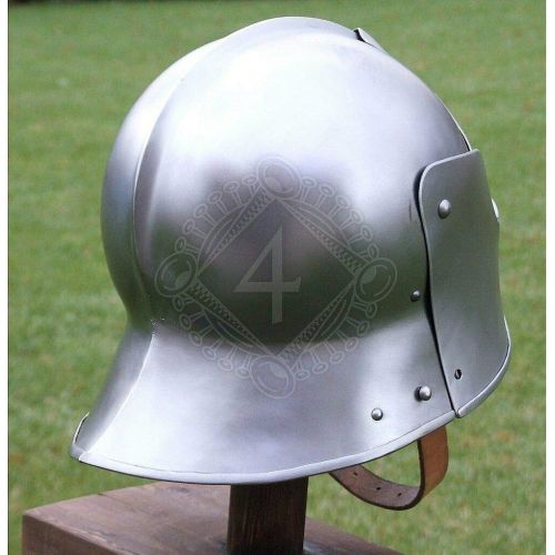 제네릭 할로윈 용품Generic 18 gauge Steel Medieval Knight Visor Sallet Helmet about 1460 Halloween Costume