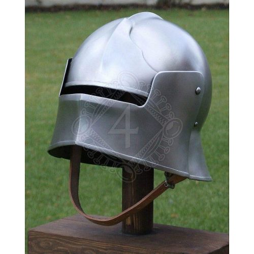 제네릭 할로윈 용품Generic 18 gauge Steel Medieval Knight Visor Sallet Helmet about 1460 Halloween Costume