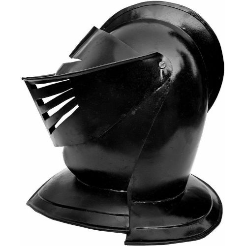제네릭 할로윈 용품Generic GlobalMart LARP Reenactment Functional Helmet Replica Medieval Knight Visor Closed Helmet Halloween costume