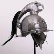 할로윈 용품Generic GlobalMart 18 gauge Steel Medieval Gladiator Steel Helmet after a Weisenau Find Halloween costume