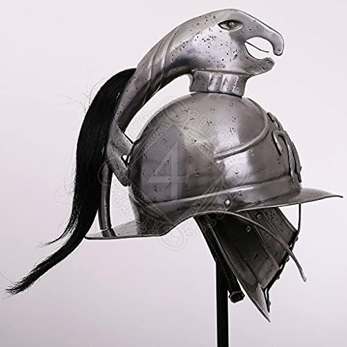 제네릭 할로윈 용품Generic GlobalMart 18 gauge Steel Medieval Gladiator Steel Helmet after a Weisenau Find Halloween costume