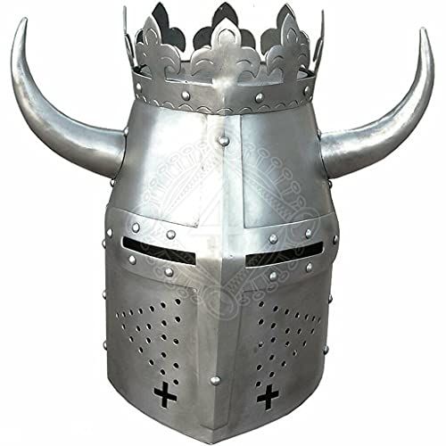 제네릭 할로윈 용품Generic GlobalMart 18GA Medieval Great Templar Crusader Knight Helmet Christmas Costume Halloween costume