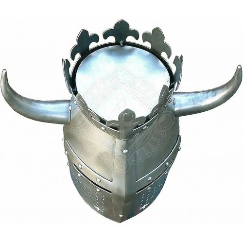 제네릭 할로윈 용품Generic GlobalMart 18GA Medieval Great Templar Crusader Knight Helmet Christmas Costume Halloween costume