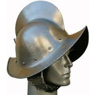 Generic 18 gauge Steel Medieval Knight Spanish Morion, open helmet 16th century Halloween Costume