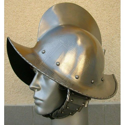 제네릭 할로윈 용품Generic 18 gauge Steel Medieval Knight Spanish Morion, open helmet 16th century Halloween Costume