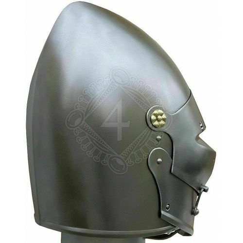 제네릭 할로윈 용품Generic GlobalMart 18G Medieval houndskull bascinet Helmet With Leather Liner helmet Halloween gift Halloween costume