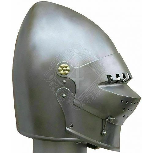 제네릭 할로윈 용품Generic GlobalMart 18G Medieval houndskull bascinet Helmet With Leather Liner helmet Halloween gift Halloween costume